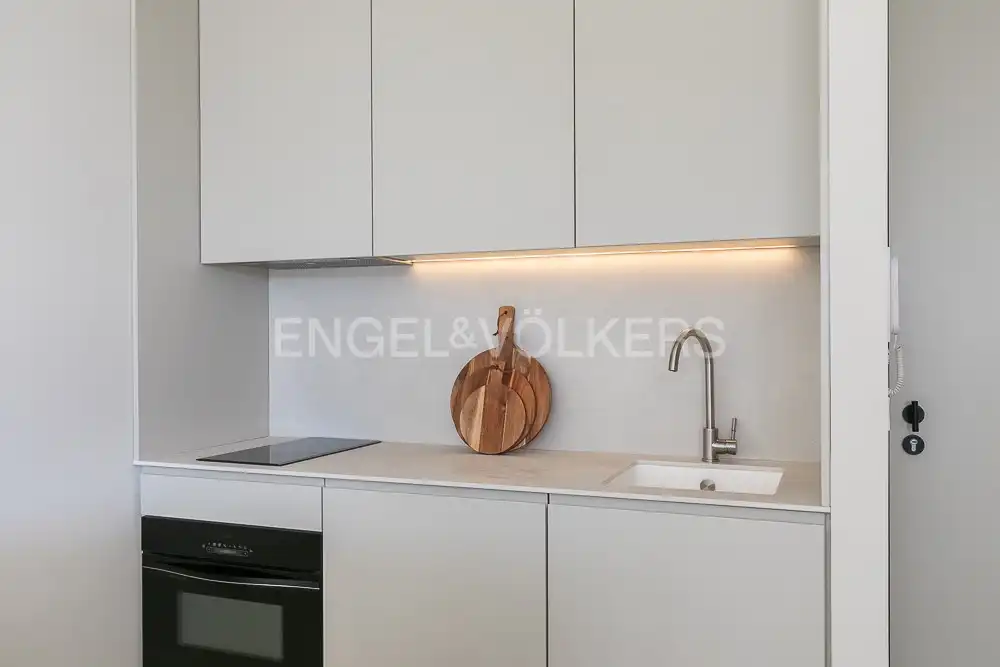 Kitchen of Attic for rent in Valencia  with Air Conditioner, Heating and Terrace