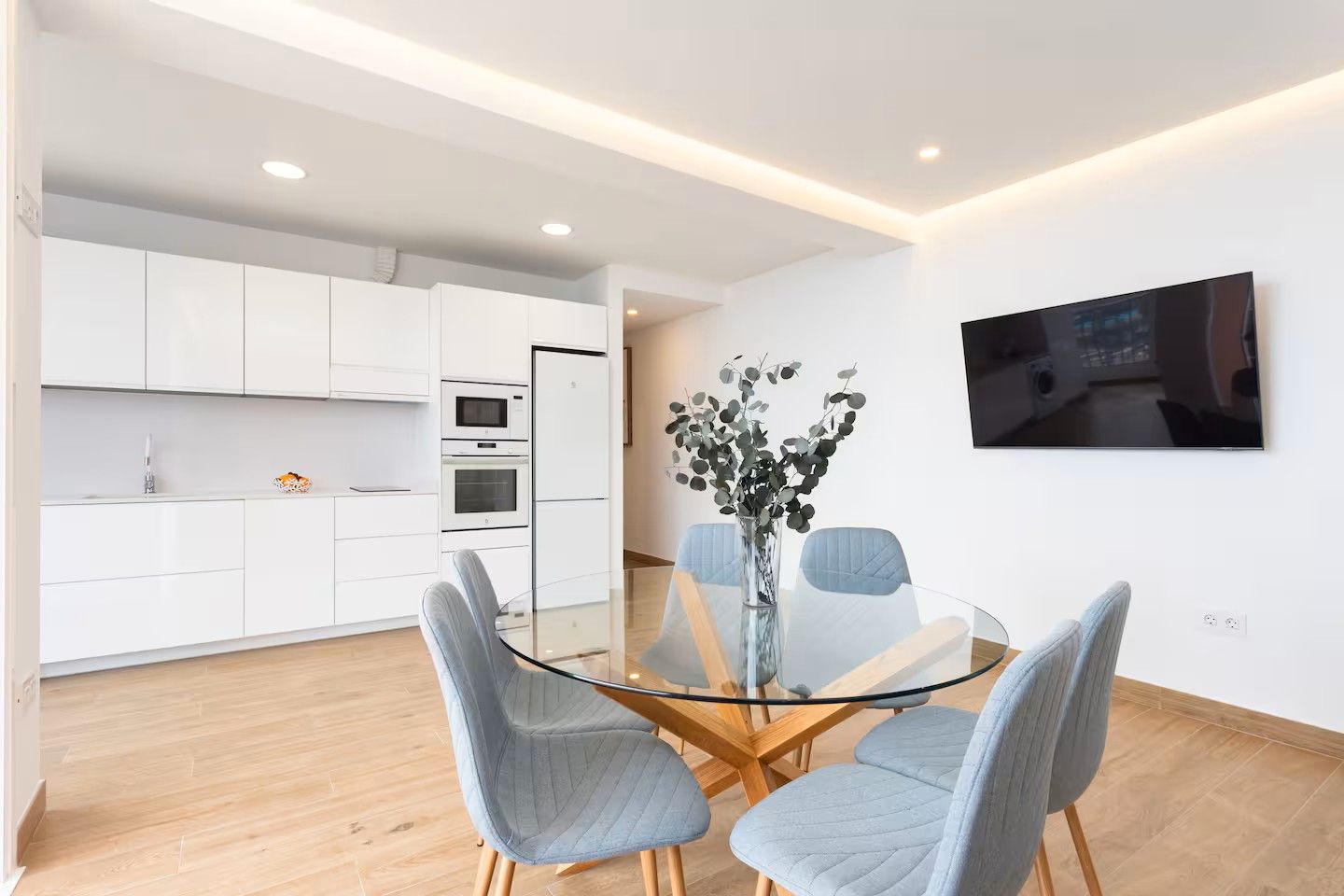 Dining room of Flat to rent in  Santa Cruz de Tenerife Capital  with Air Conditioner, Heating and Furnished
