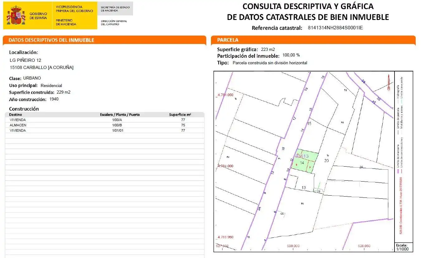 Houses for sale in Carballo  with Private garden