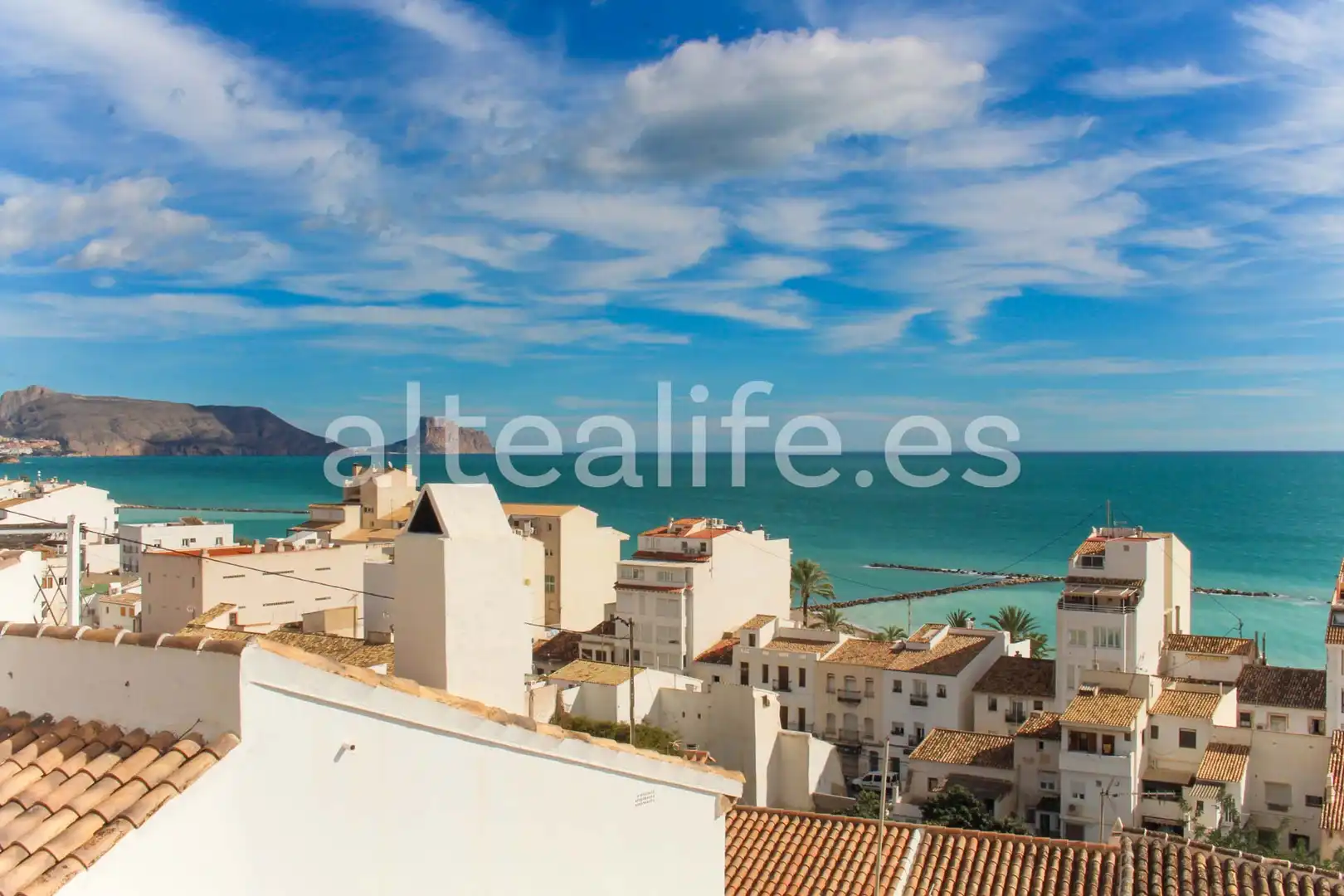 Vista exterior de Casa adosada en venta en Altea con Aire acondicionado, Parquet y Balcón