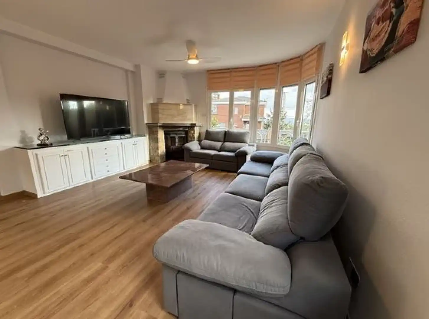 Sala de estar de Casa o chalet de alquiler en Vacarisses con Aire acondicionado, Calefacción y Jardín privado