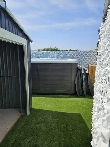 Jardín de Casa adosada en venta en Peralta / Azkoien con Aire acondicionado, Calefacción y Jardín privado