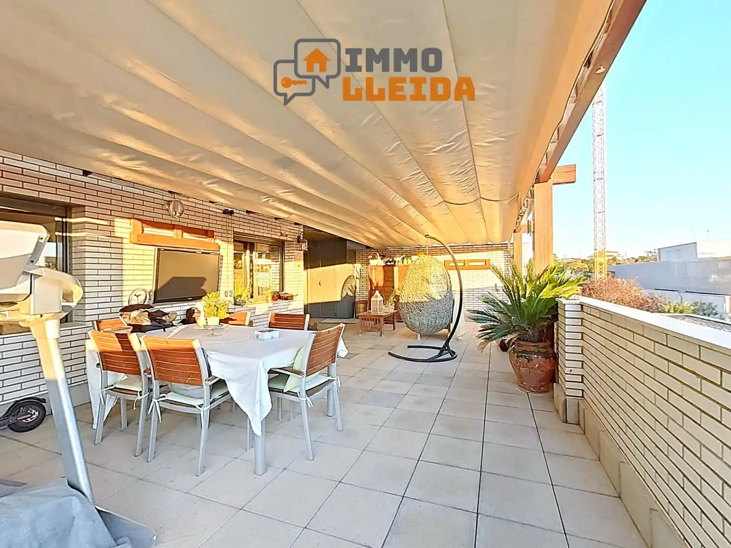 Terrasse von Wohnung zum Verkauf in Lleida mit Klimaanlage, Heizung und Privatgarten