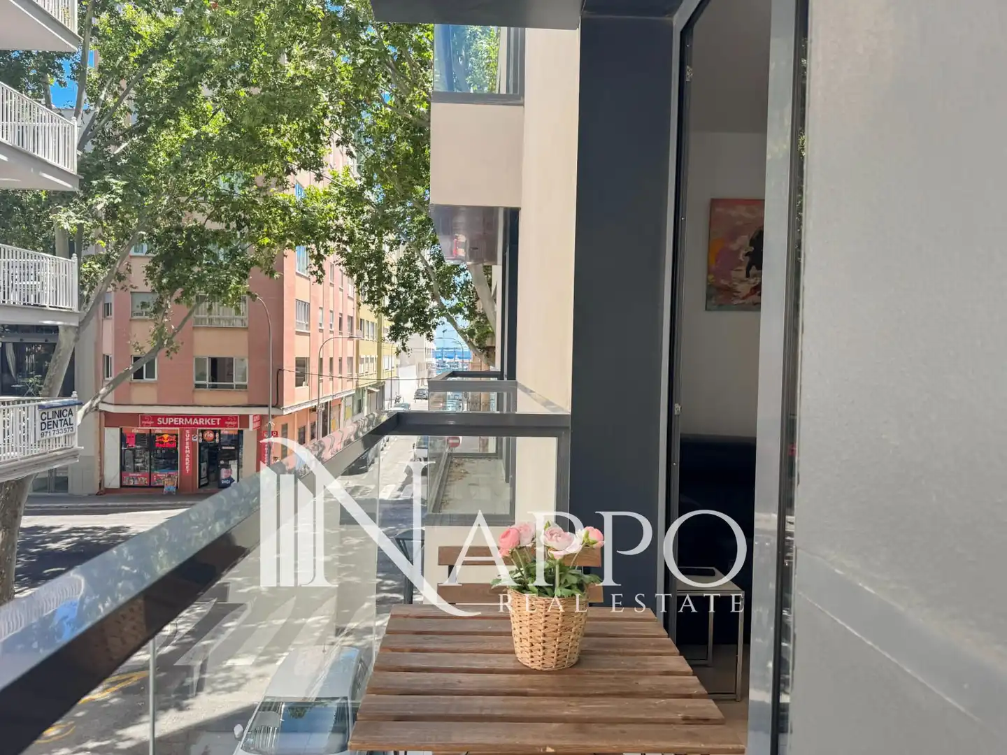 Terrasse von Wohnung zur Miete in  Palma de Mallorca mit Klimaanlage, Terrasse und Möbliert