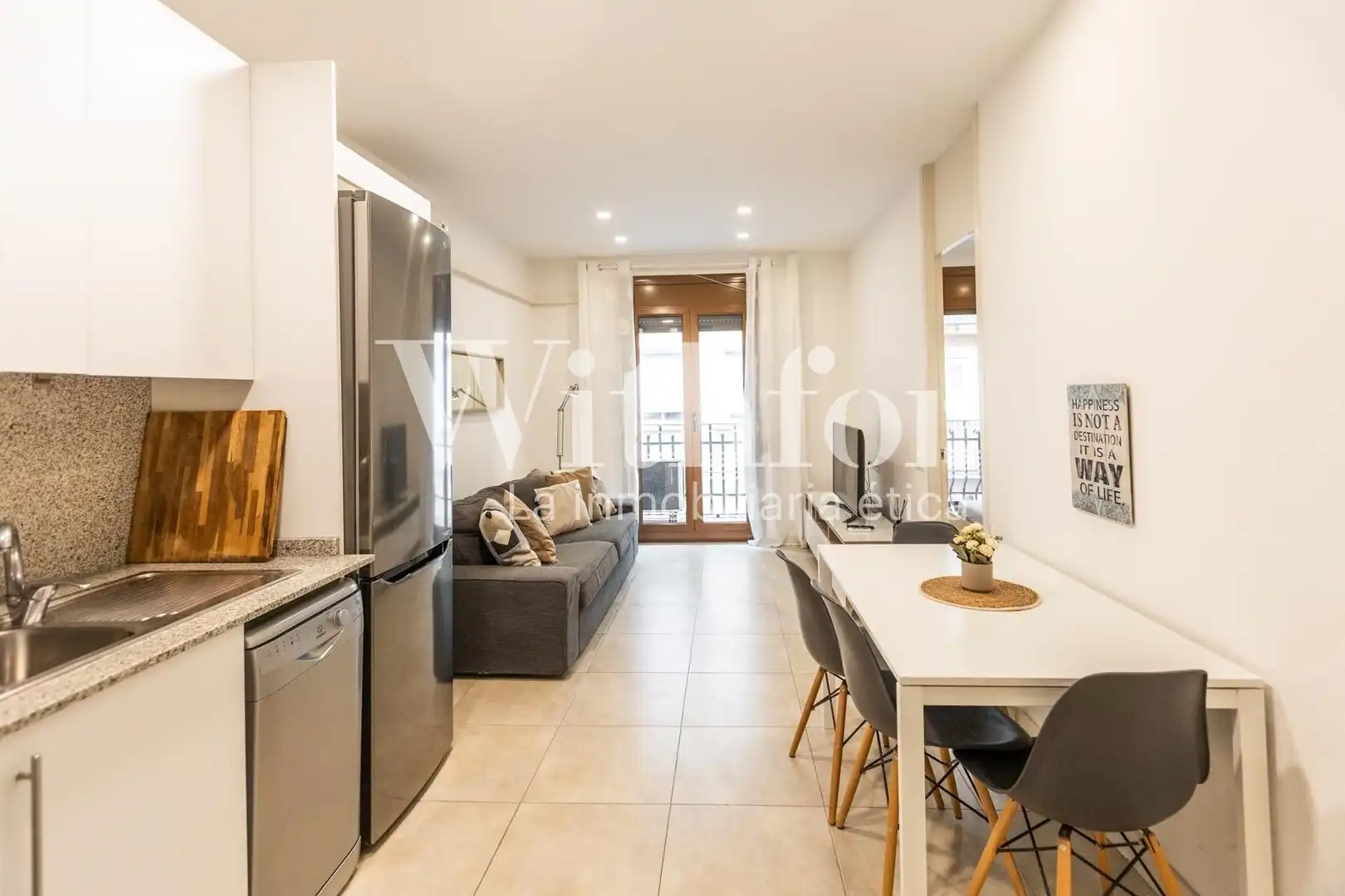 Living room of Flat for sale in Barcelona  with Air Conditioner, Heating and Balcony