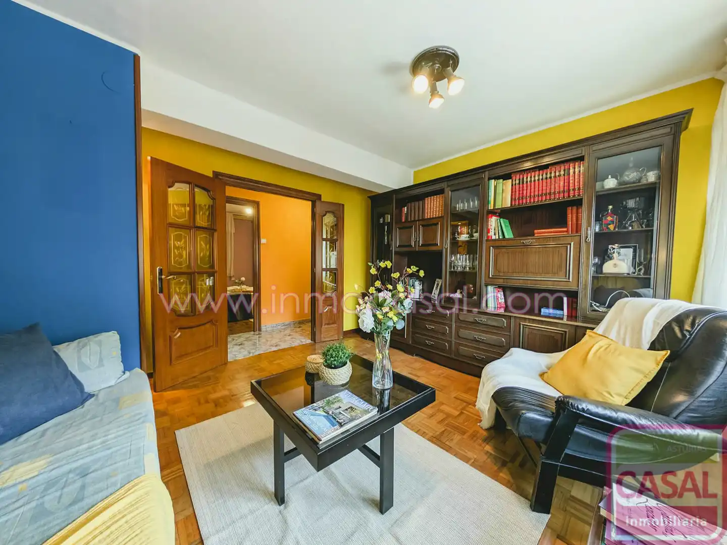 Wohnzimmer von Wohnung zum Verkauf in Mieres (Asturias) mit Heizung, Terrasse und Abstellraum