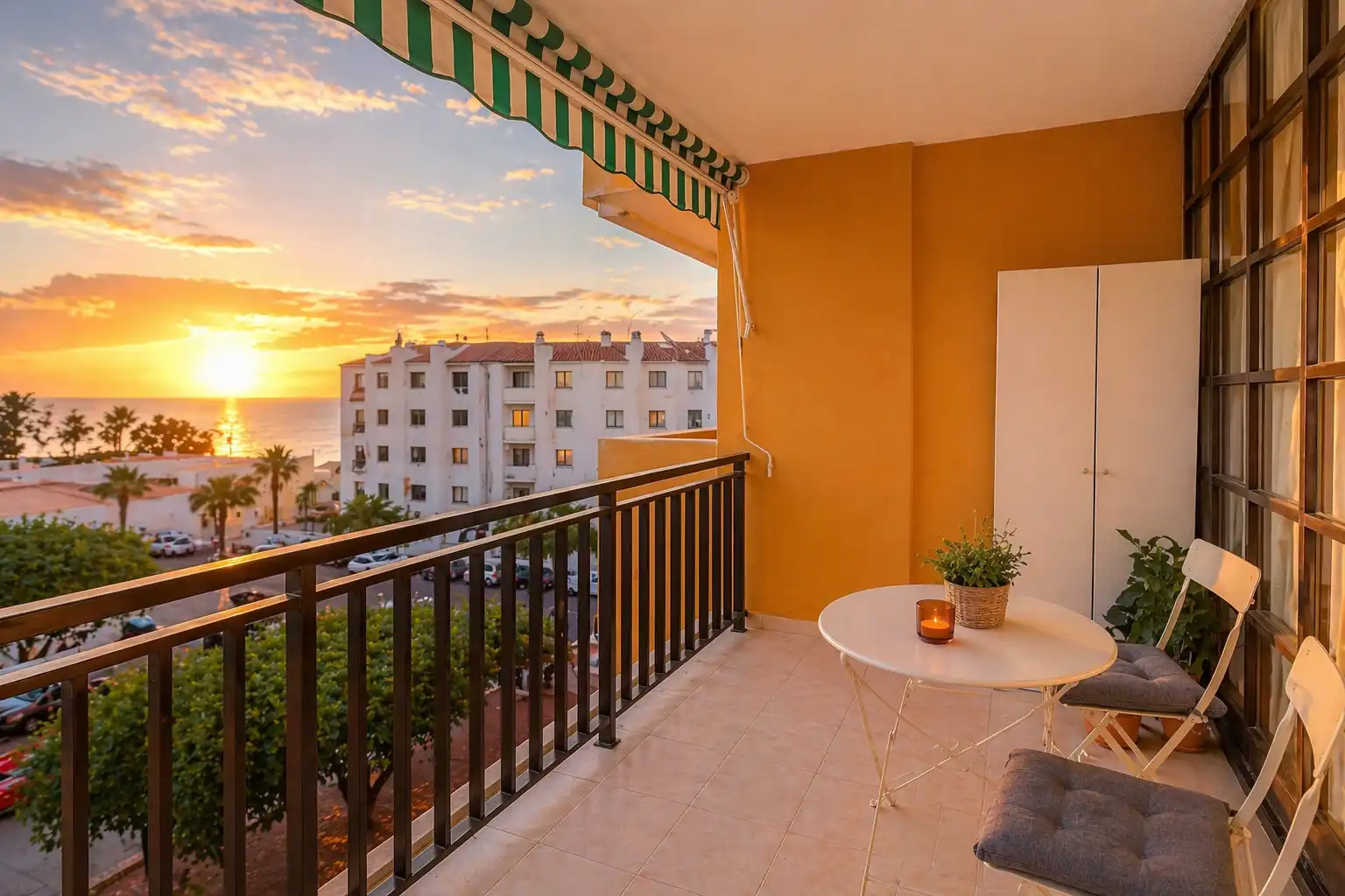 Balcony of Flat for sale in Santiago del Teide  with Terrace, Swimming Pool and Furnished