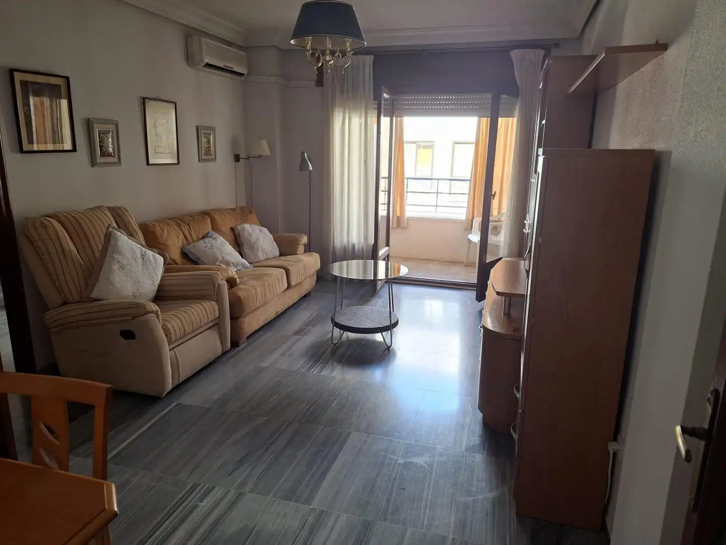 Wohnzimmer von Wohnung zur Miete in Ciudad Real mit Klimaanlage, Heizung und Terrasse