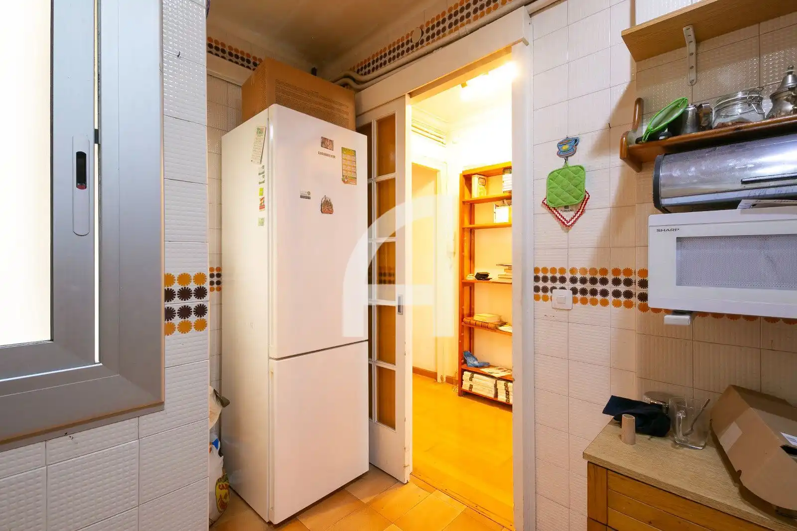 Kitchen of Flat for sale in Barcelona  with Air Conditioner, Heating and Parquet flooring
