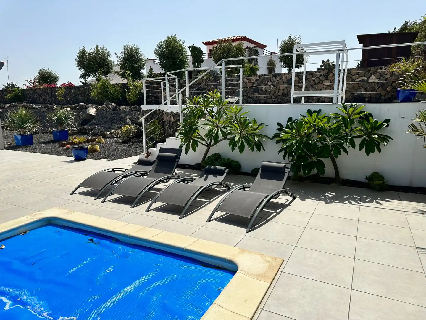 Terrassa de Casa o xalet en venda en La Oliva amb Aire condicionat, Jardí privat i Terrassa