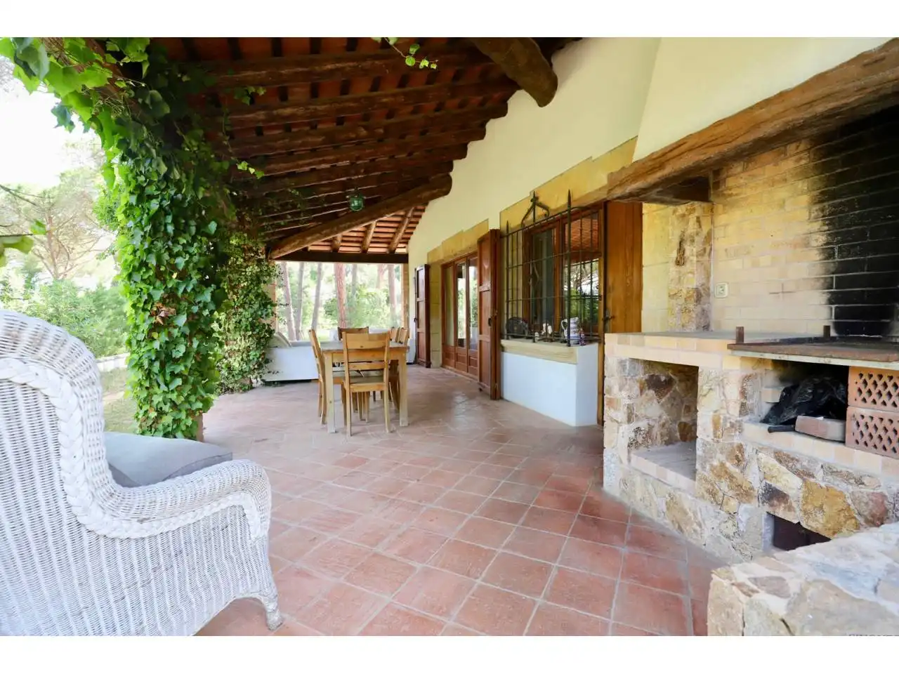 Terraza de Casa o chalet en venta en Santa Cristina d'Aro con Calefacción, Jardín privado y Terraza