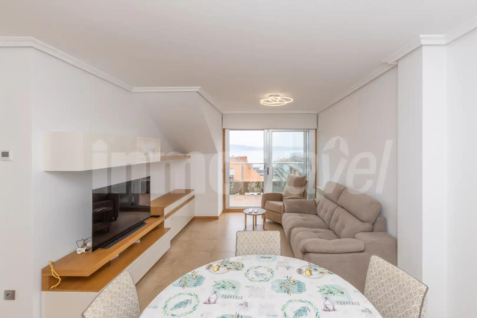 Living room of Attic for sale in Sanxenxo  with Air Conditioner, Heating and Terrace