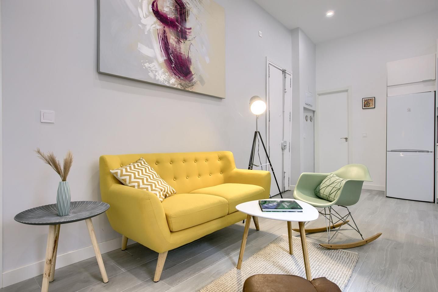 Living room of Planta baja for sale in  Madrid Capital  with Air Conditioner and Terrace