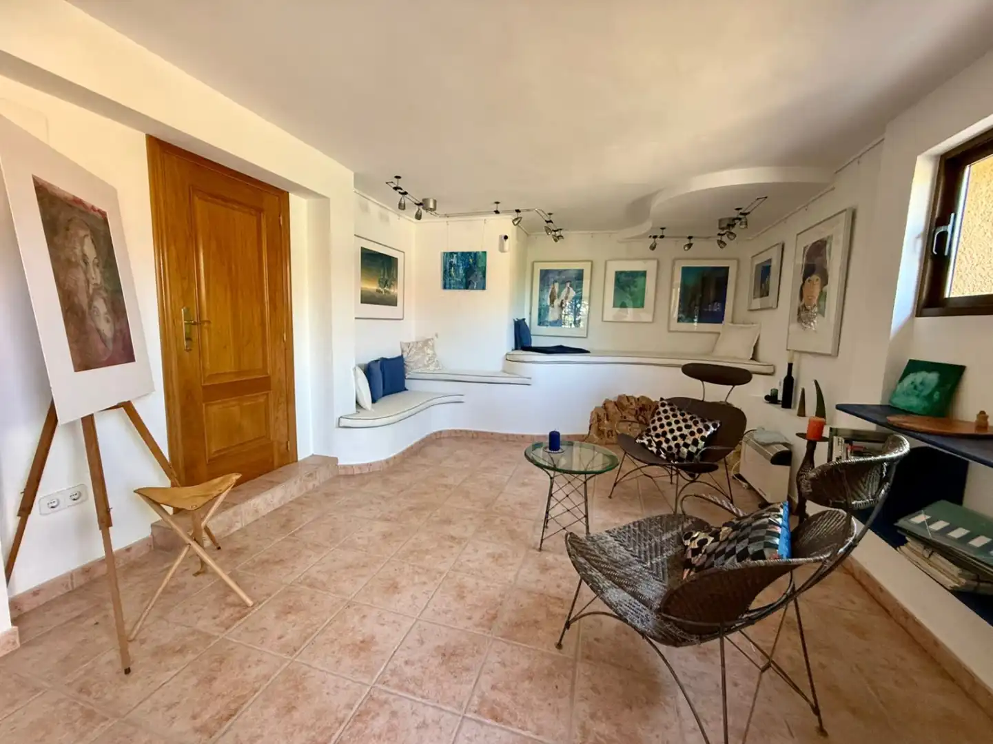 Wohnzimmer von Haus oder Chalet zum Verkauf in Pedreguer mit Klimaanlage, Heizung und Privatgarten
