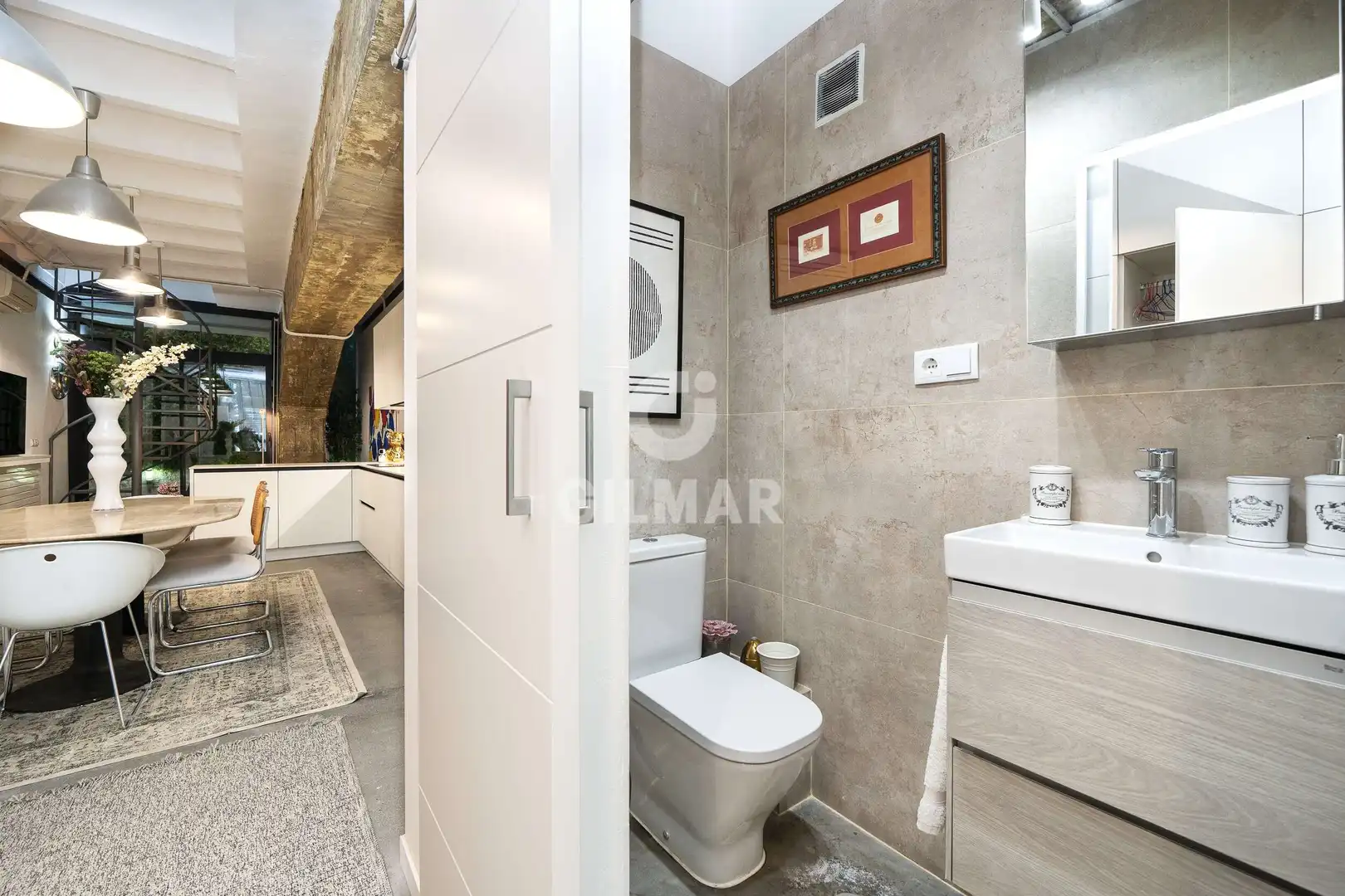 Badezimmer von Wohnung zum Verkauf in Madrid mit Heizung und Privatgarten