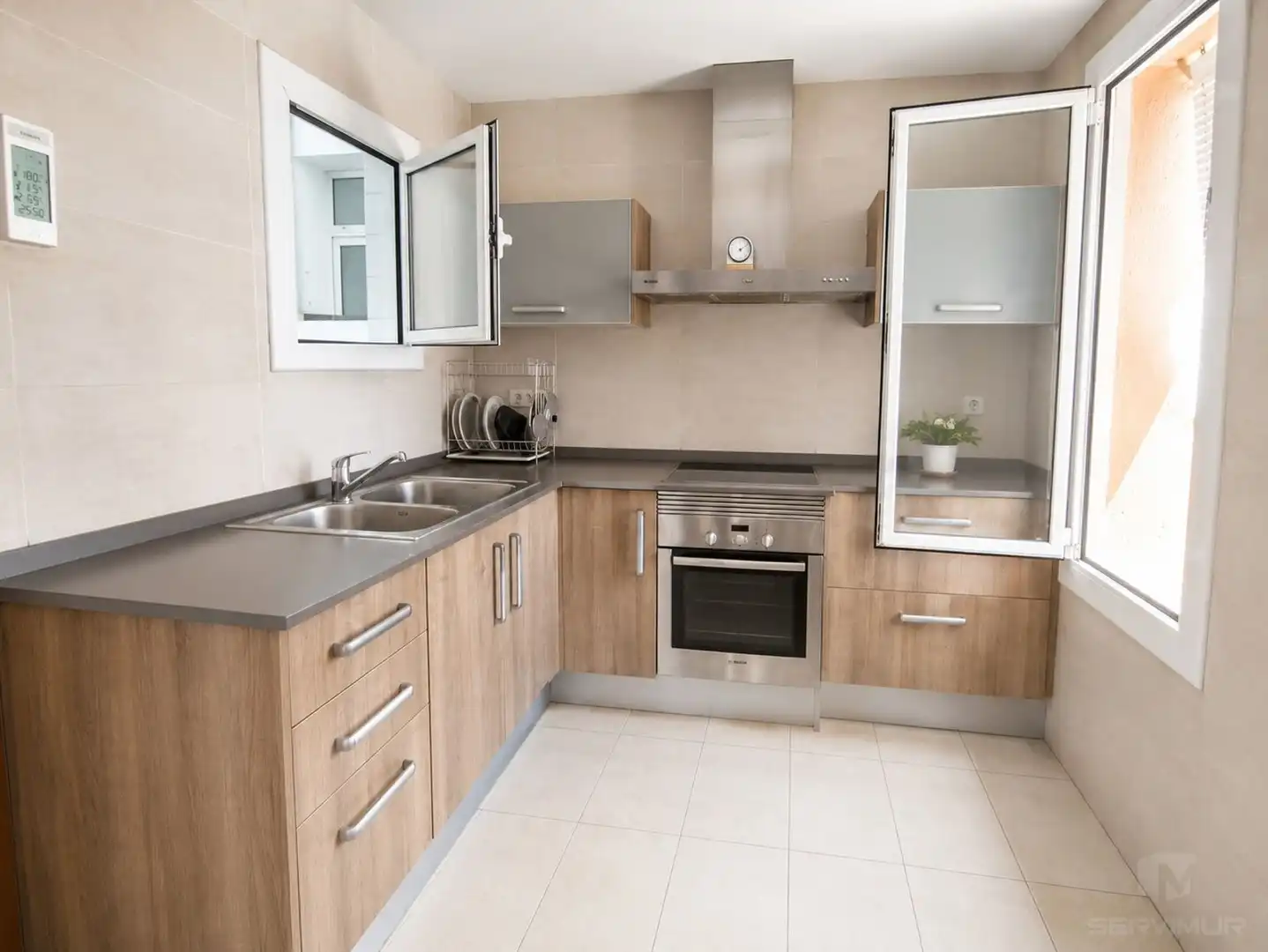 Kitchen of Flat for sale in Canet de Mar  with Heating, Terrace and Furnished