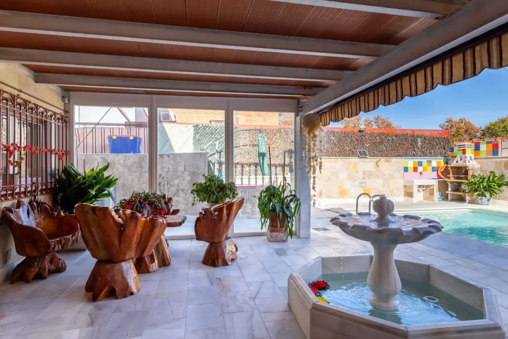 Jardín de Casa adosada en venta en Madrid con Aire acondicionado, Calefacción y Jardín privado