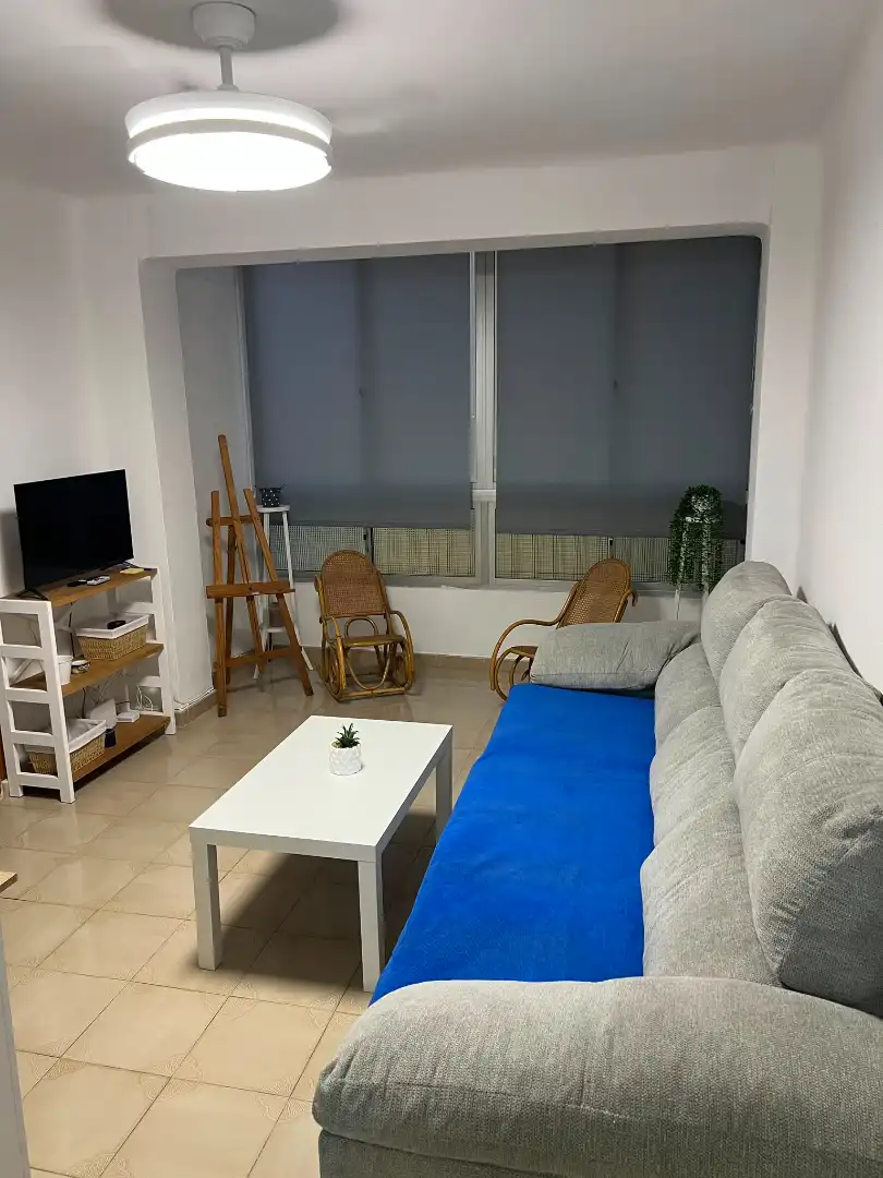 Sala d'estar de Pis de lloguer en Málaga amb Aire condicionat, Moblat i Forn