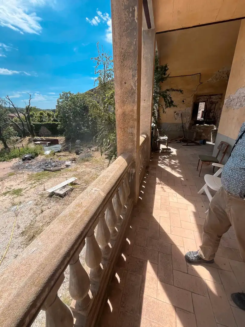 Terrace of Country homes for sale in Flaçà  with Private garden, Terrace and Alarm