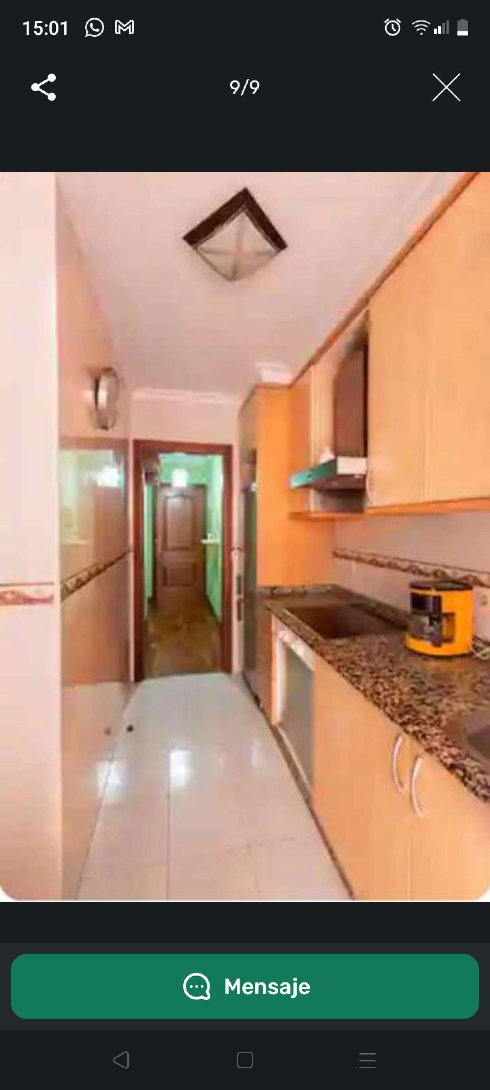 Kitchen of Flat to share in Vigo   with Air Conditioner, Heating and Terrace