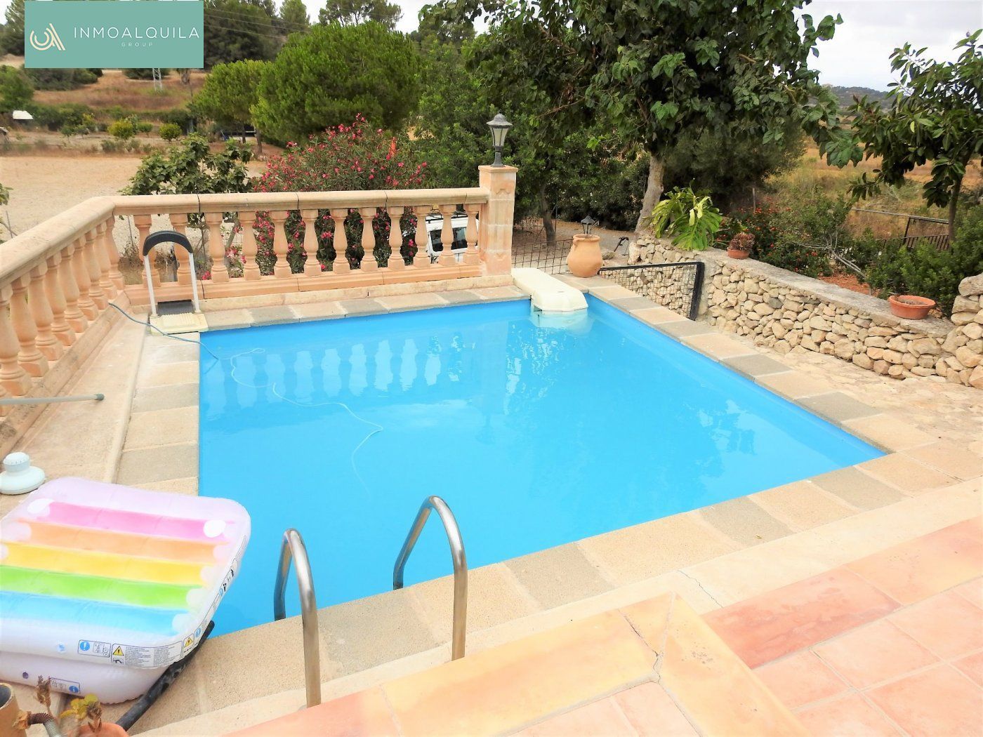 Piscina de Finca rústica de lloguer en Muro amb Calefacció, Jardí privat i Terrassa