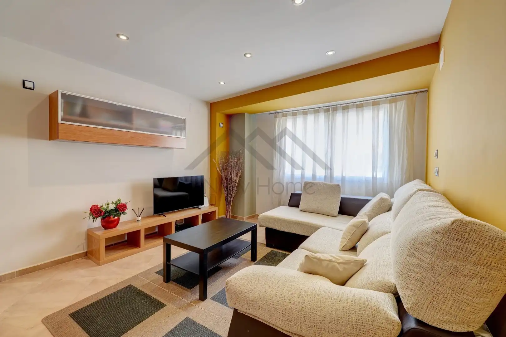 Living room of Flat for sale in La Pobla de Vallbona  with Air Conditioner, Heating and Balcony
