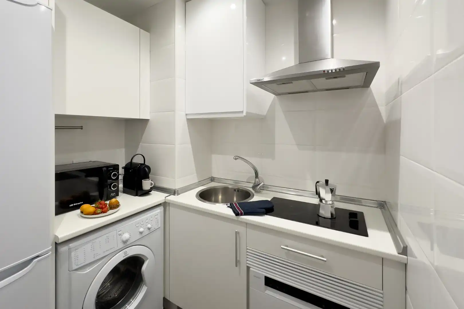Kitchen of Apartments for rent in Madrid  with Air Conditioner, Heating and Furnished