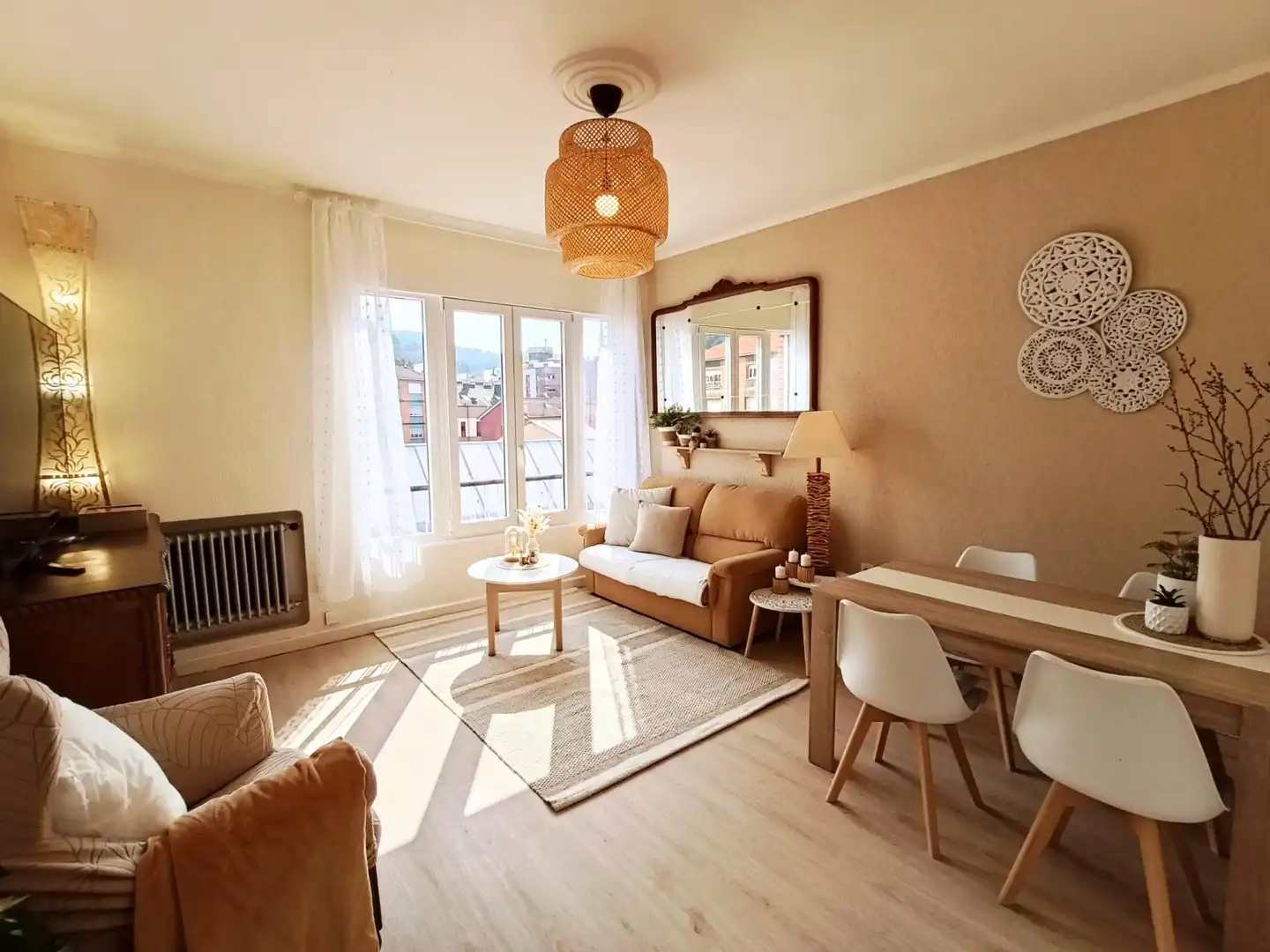 Living room of Flat for sale in Langreo  with Heating, Storage room and Furnished