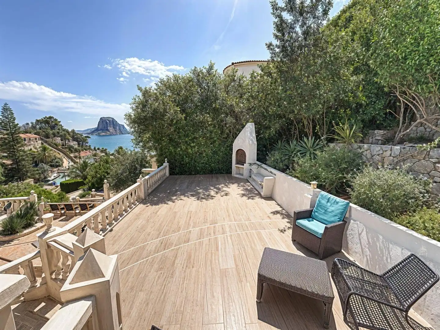 Terraza de Casa o chalet en venta en Calpe / Calp con Aire acondicionado, Calefacción y Jardín privado