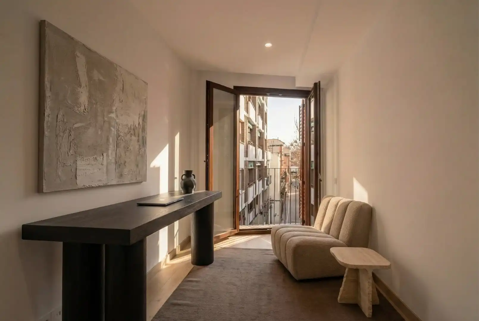 Sala d'estar de Pis en venda en Sant Cugat del Vallès amb Aire condicionat, Calefacció i Parquet