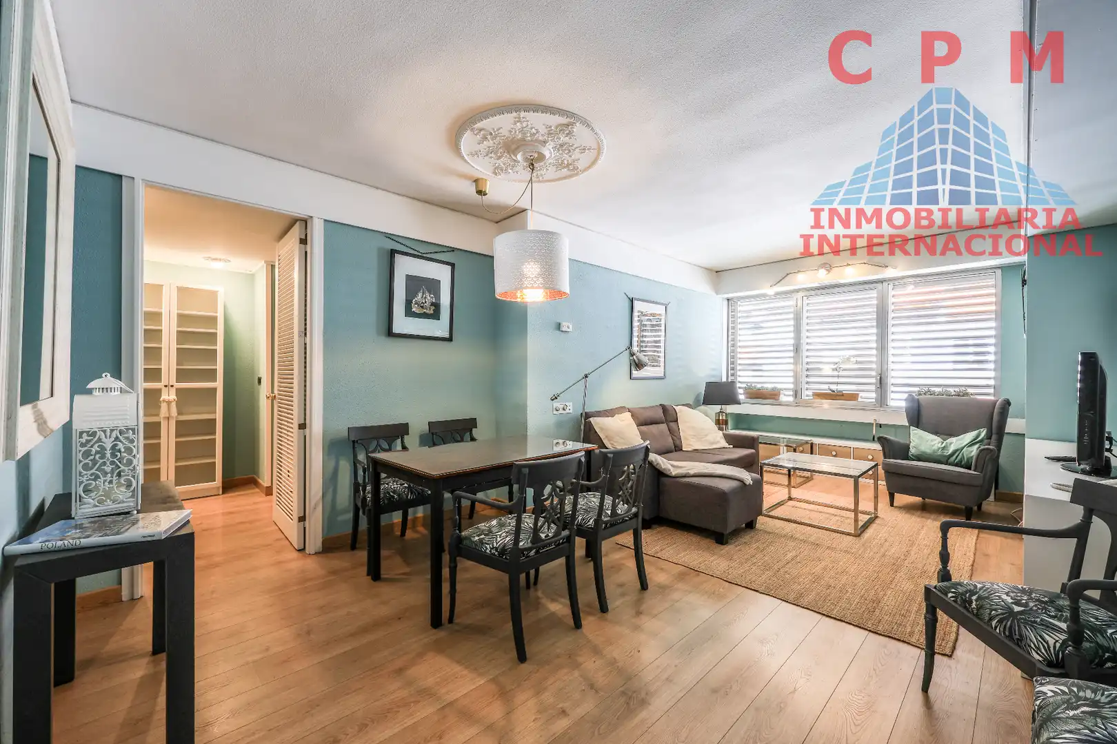 Wohnzimmer von Wohnung zur Miete in Madrid mit Klimaanlage, Heizung und Parkett