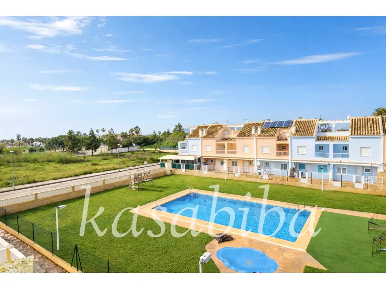 Jardín de Casa adosada en venta en Tavernes de la Valldigna con Terraza y Piscina comunitaria
