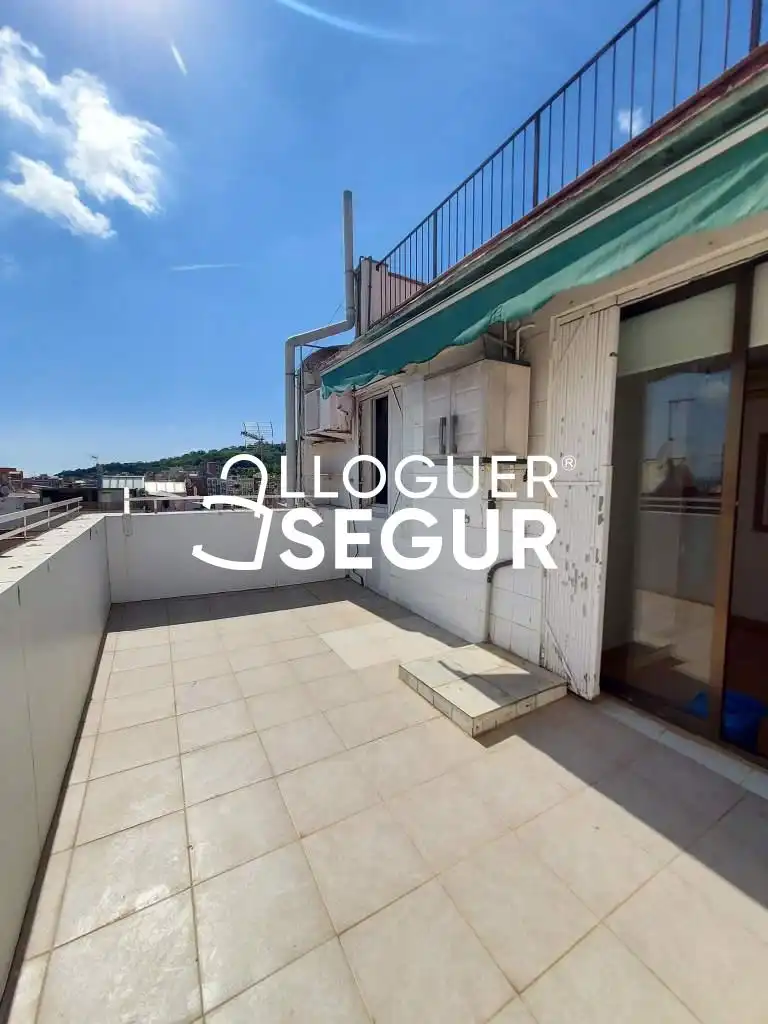 Terraza de Piso de alquiler en Barcelona con Terraza y Amueblado