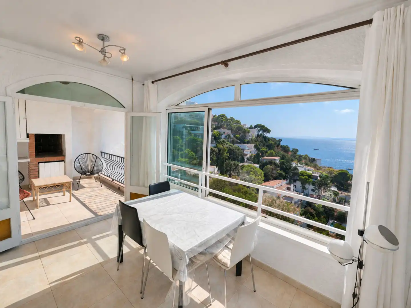 Balcony of Flat for sale in Roses  with Heating and Terrace