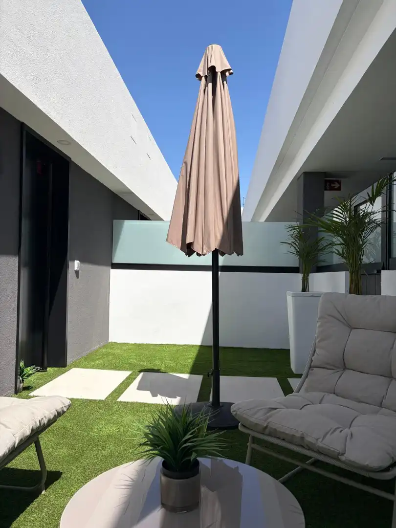 Terrace of Flat for rent in Mogán  with Air Conditioner, Storage room and Furnished