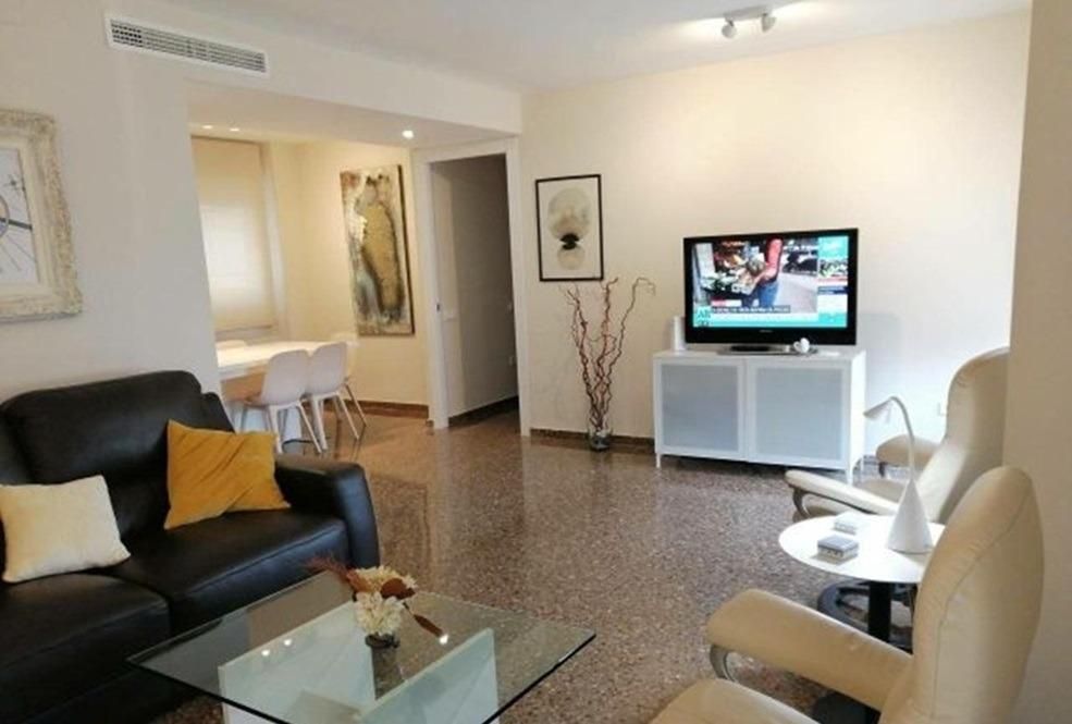Living room of Flat to rent in Ripollet  with Air Conditioner, Private garden and Parquet flooring