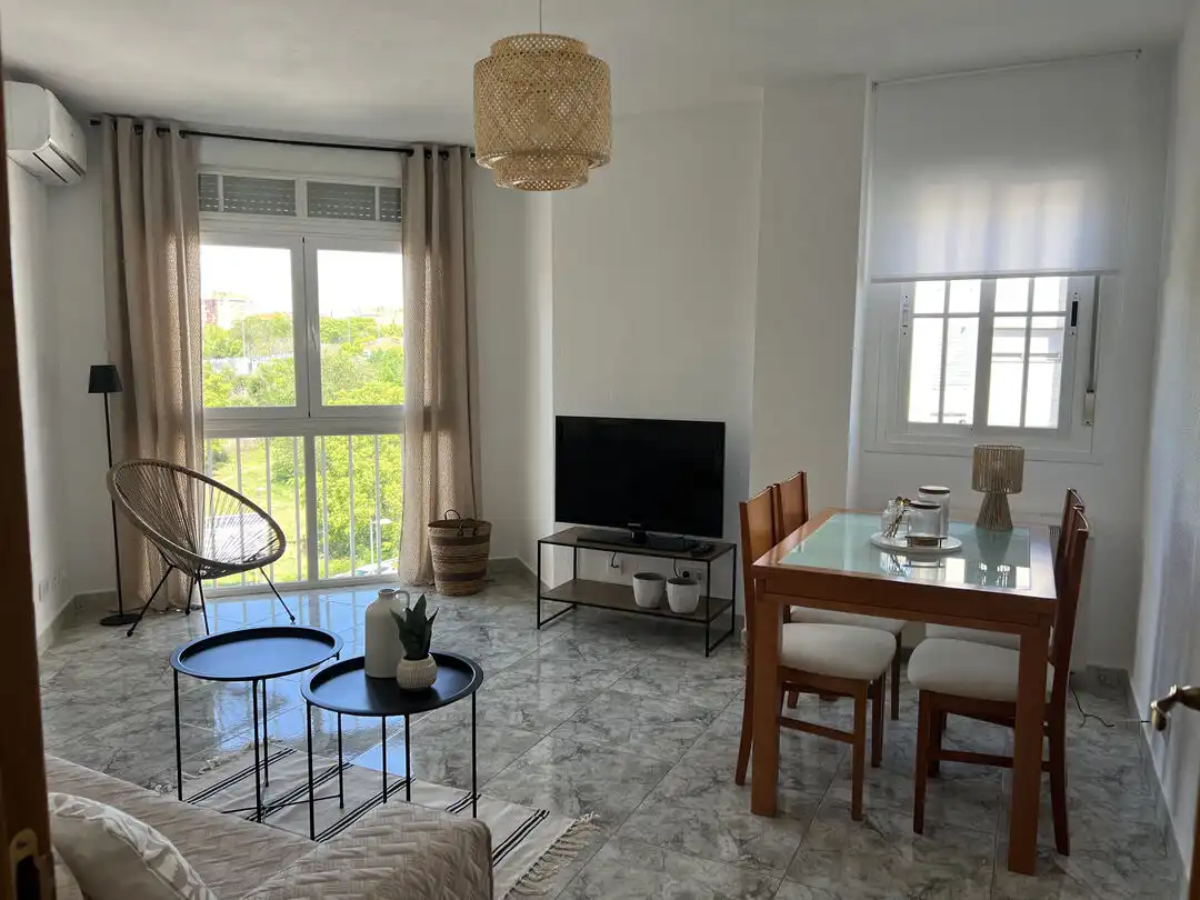 Living room of Flat for rent in Valdemoro  with Air Conditioner, Heating and Washing machine