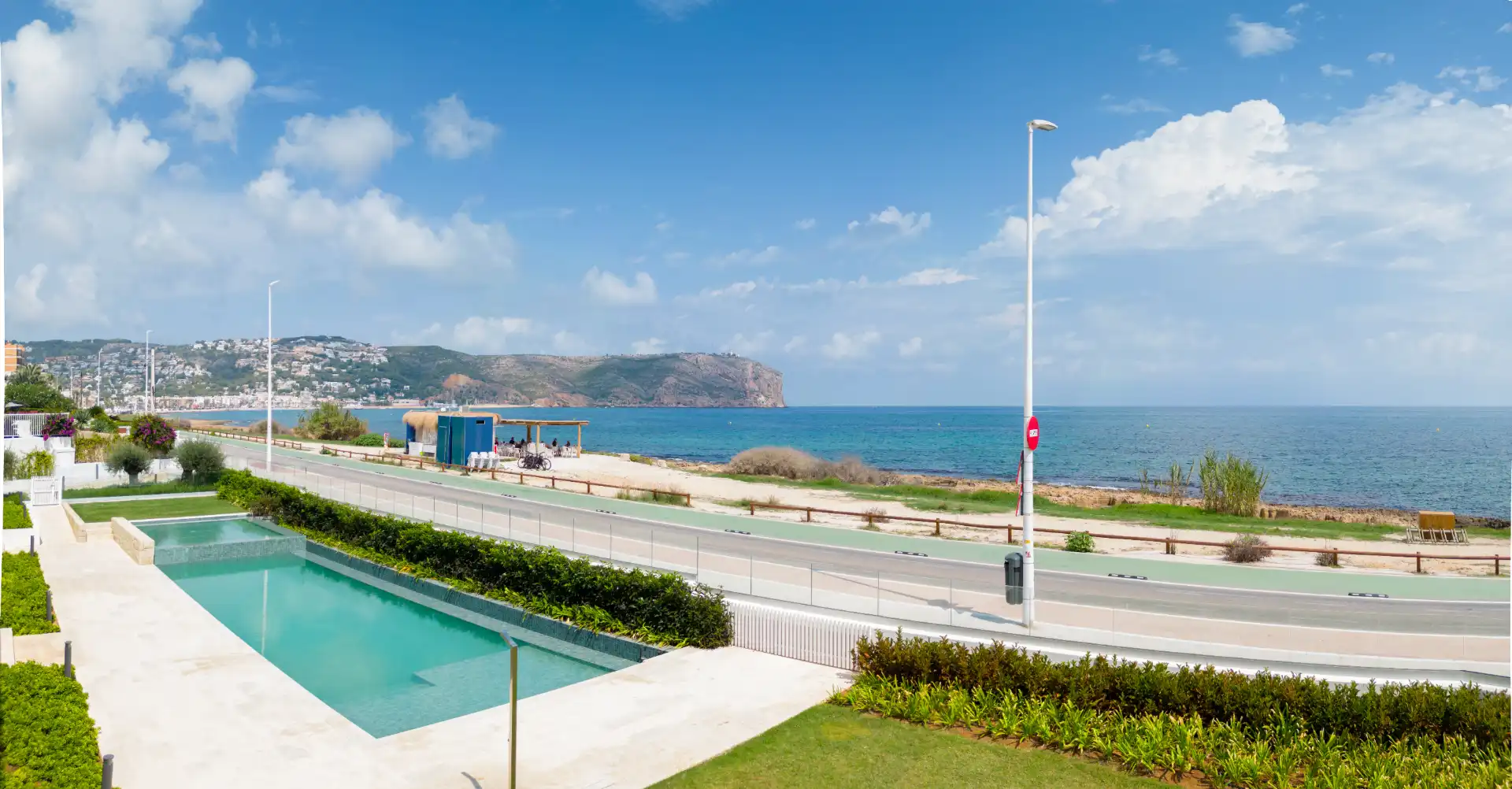 Swimming pool of Duplexes for rent in Jávea / Xàbia  with Air Conditioner, Heating and Terrace