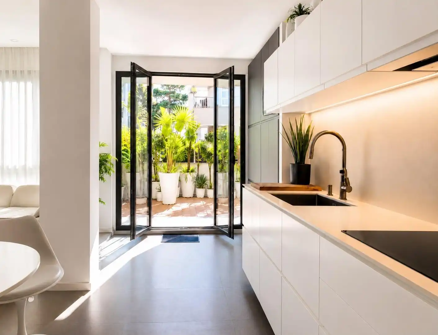 Cocina de Ático en venta en  Palma de Mallorca con Aire acondicionado, Jardín privado y Terraza