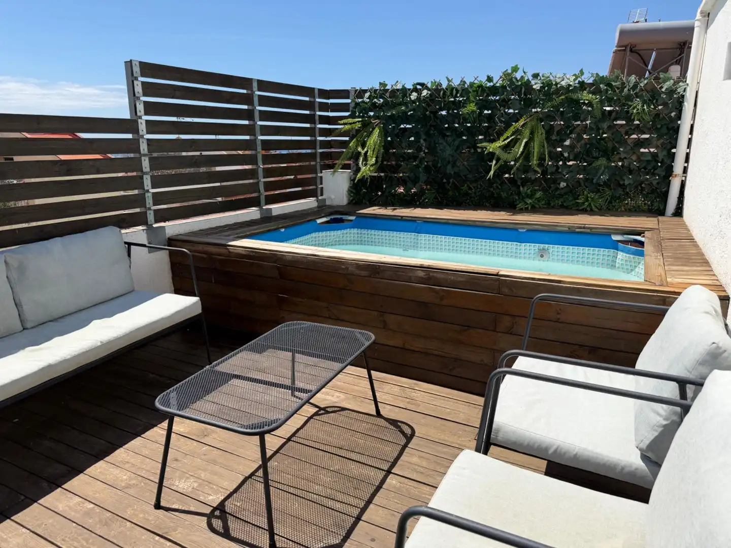 Terrasse von Dachboden zum Verkauf in Mataró mit Klimaanlage, Heizung und Parkett