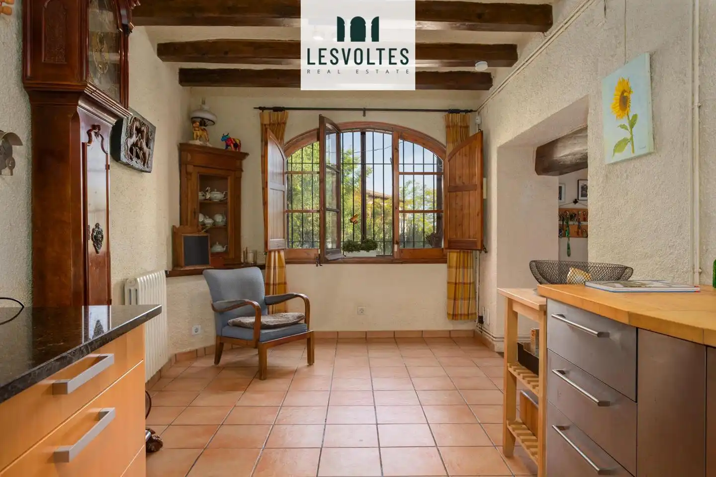 Cocina de Casa o chalet en venta en Vall-llobrega con Calefacción, Jardín privado y Terraza