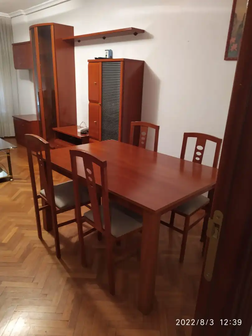 Dining room of Flat for rent in Medina de Pomar  with Heating, Parquet flooring and Terrace