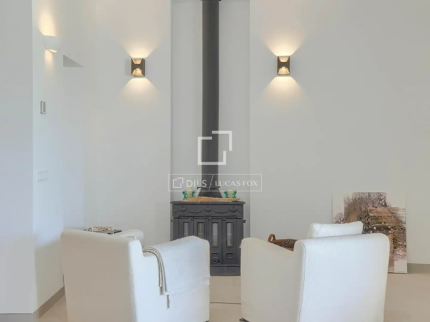 Living room of Houses for sale in Llubí  with Air Conditioner and Swimming Pool