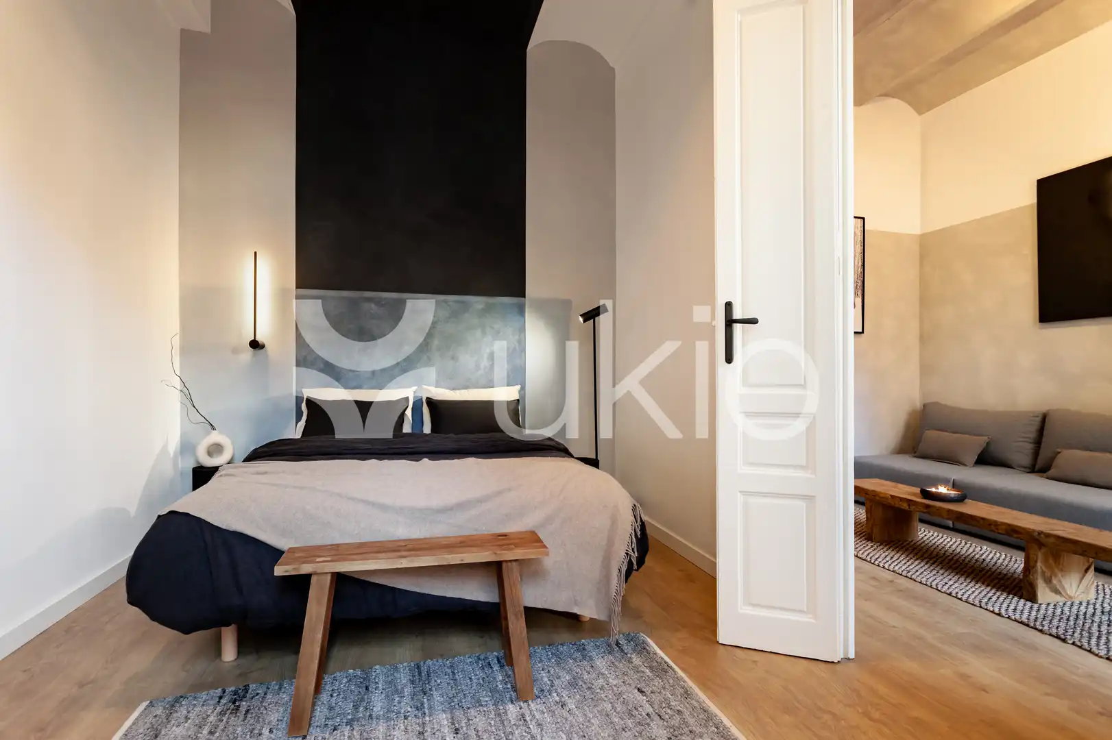 Bedroom of Apartments for rent in Barcelona  with Air Conditioner, Terrace and Furnished