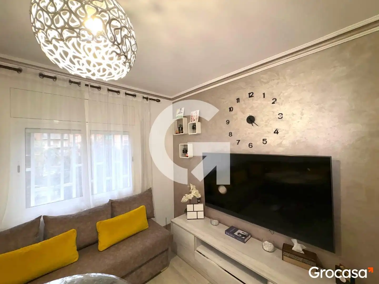 Living room of Flat for sale in Mataró  with Furnished, Oven and Washing machine