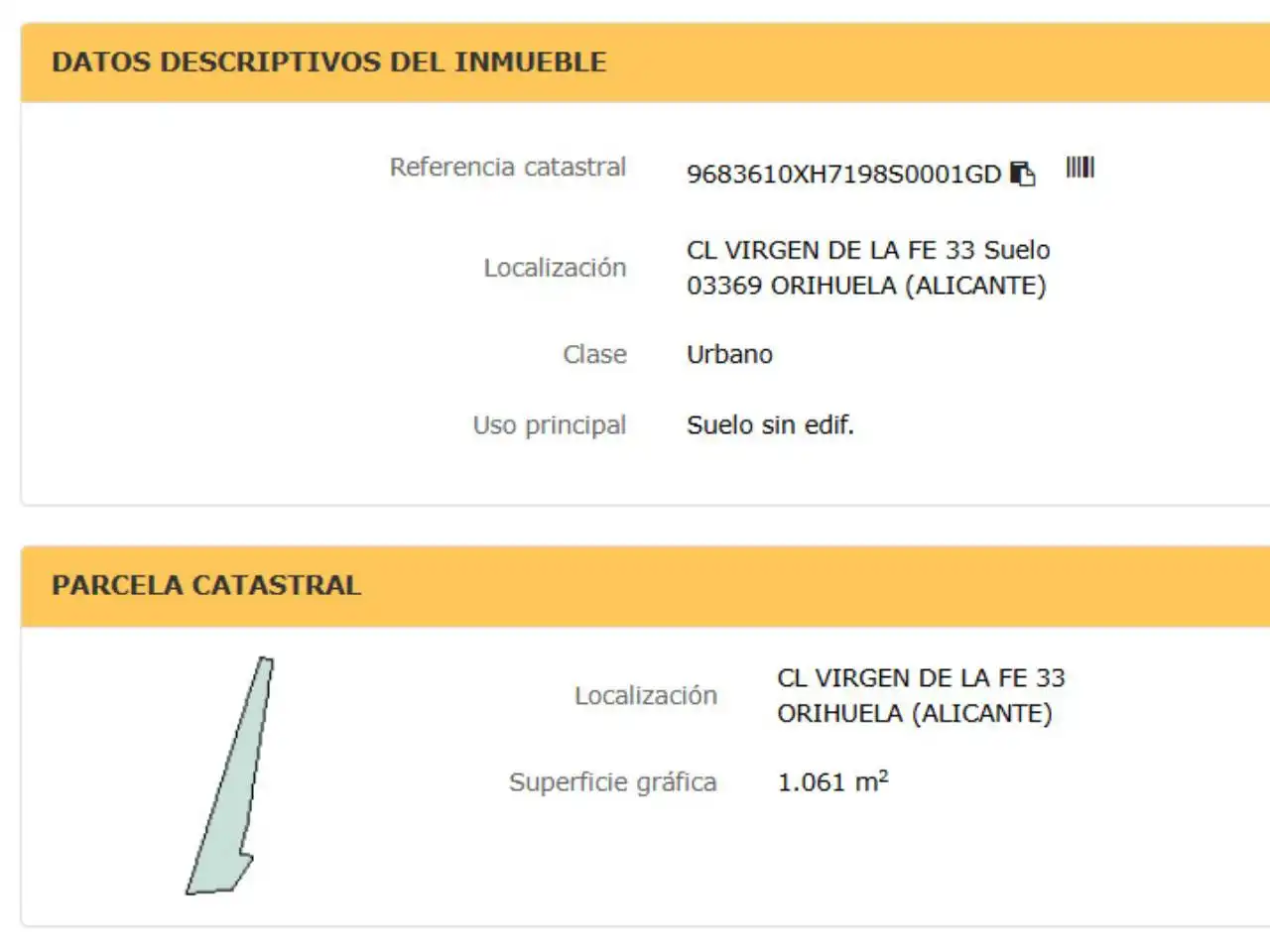 Exterior view of Land for sale in Orihuela