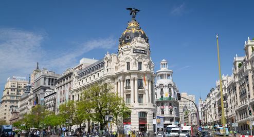 Exterior view of Flat for sale in  Madrid Capital  with Air Conditioner, Furnished and Washing machine