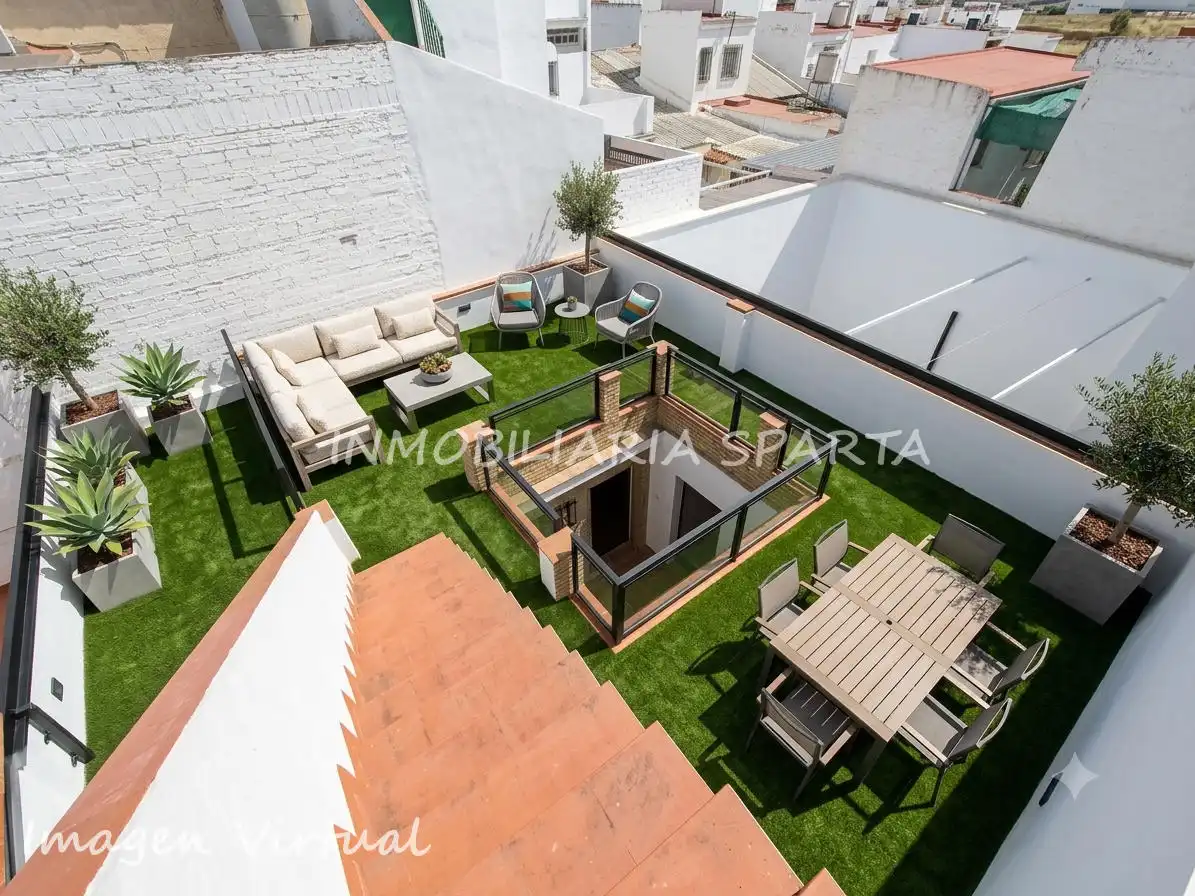 Terraza de Casa adosada en venta en Santiponce con Terraza, Trastero y Balcón