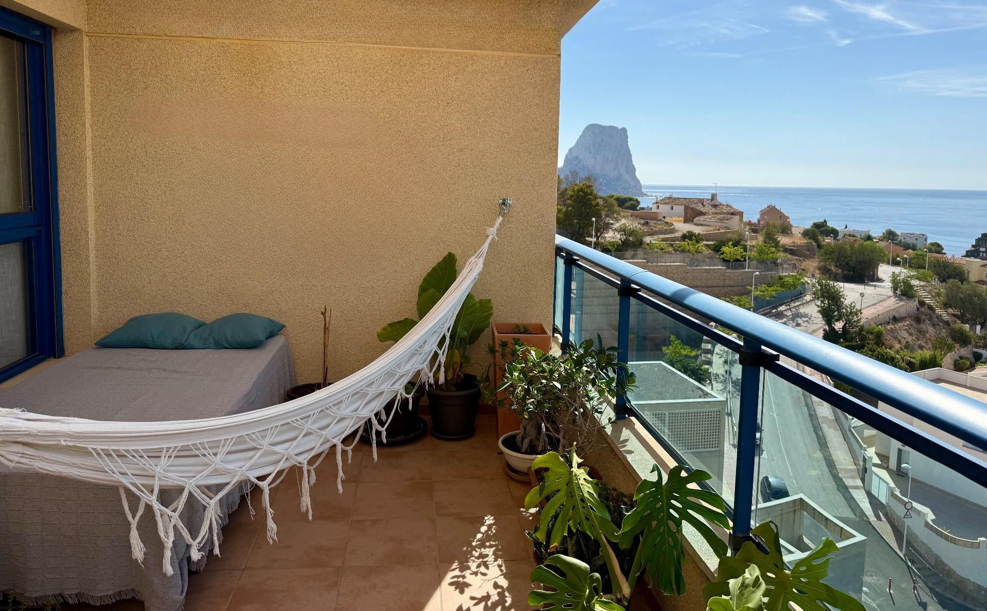 Balcony of Attic for sale in Calpe / Calp  with Air Conditioner, Heating and Private garden
