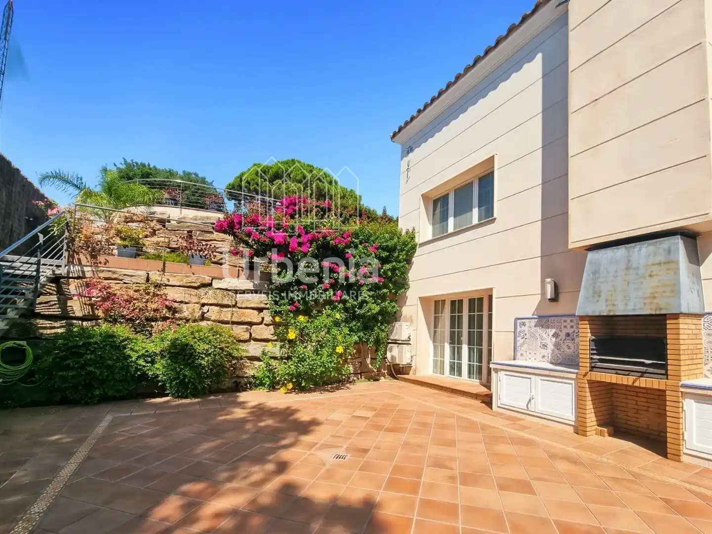 Garden of Houses for sale in Sant Andreu de Llavaneres  with Air Conditioner, Heating and Swimming Pool